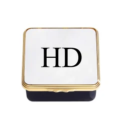 Blank Canvas Ivory & Navy Gold Box