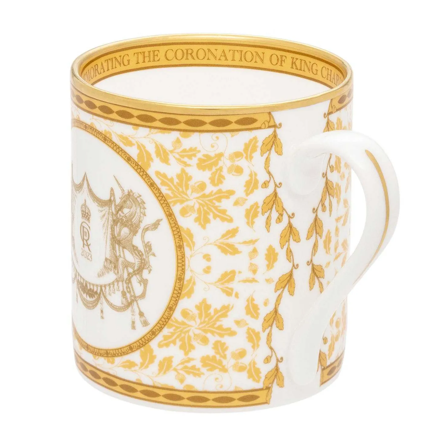 Coronation Gold English Fine Bona China Mug | Halcyon Days