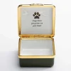 Dogs Leave Pawprints Heart Enamel Box | Halcyon Days