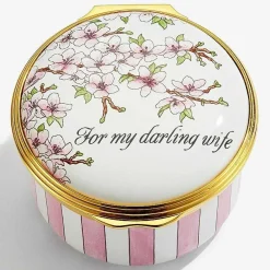 For My Darling Wife Enamel Box | Halcyon Days