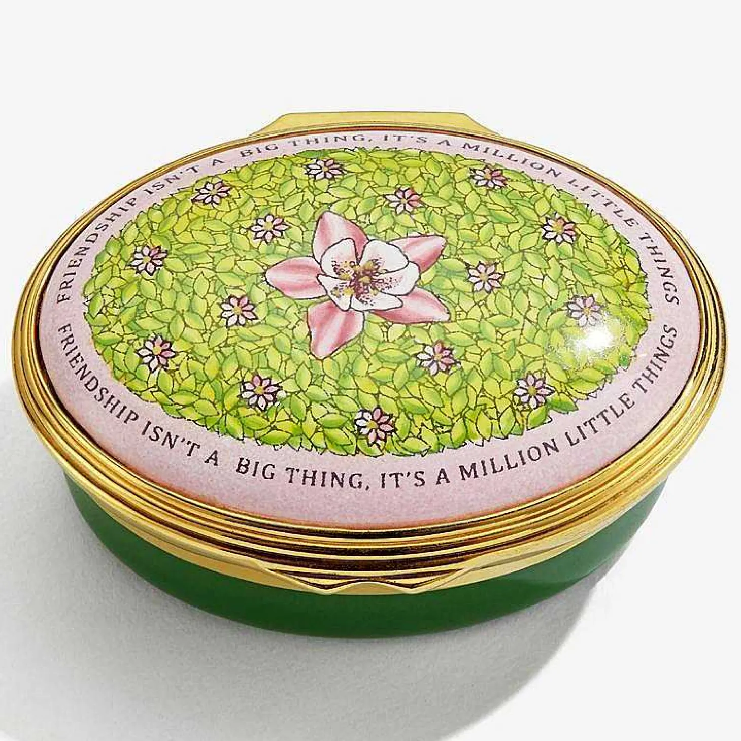 Friendship Isn'T A Big Thing Enamel Box | Halcyon Days