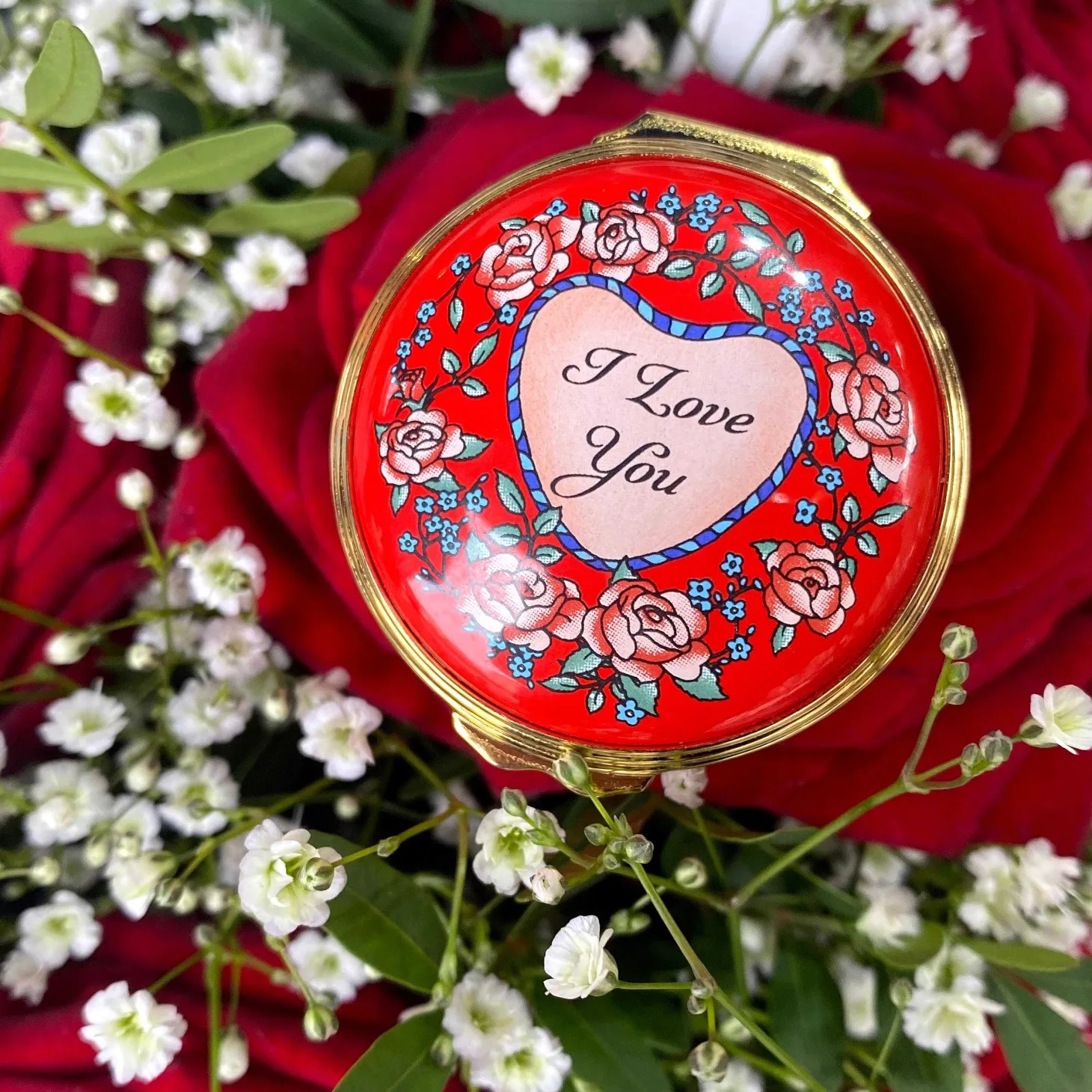 I Love You Enamel Box