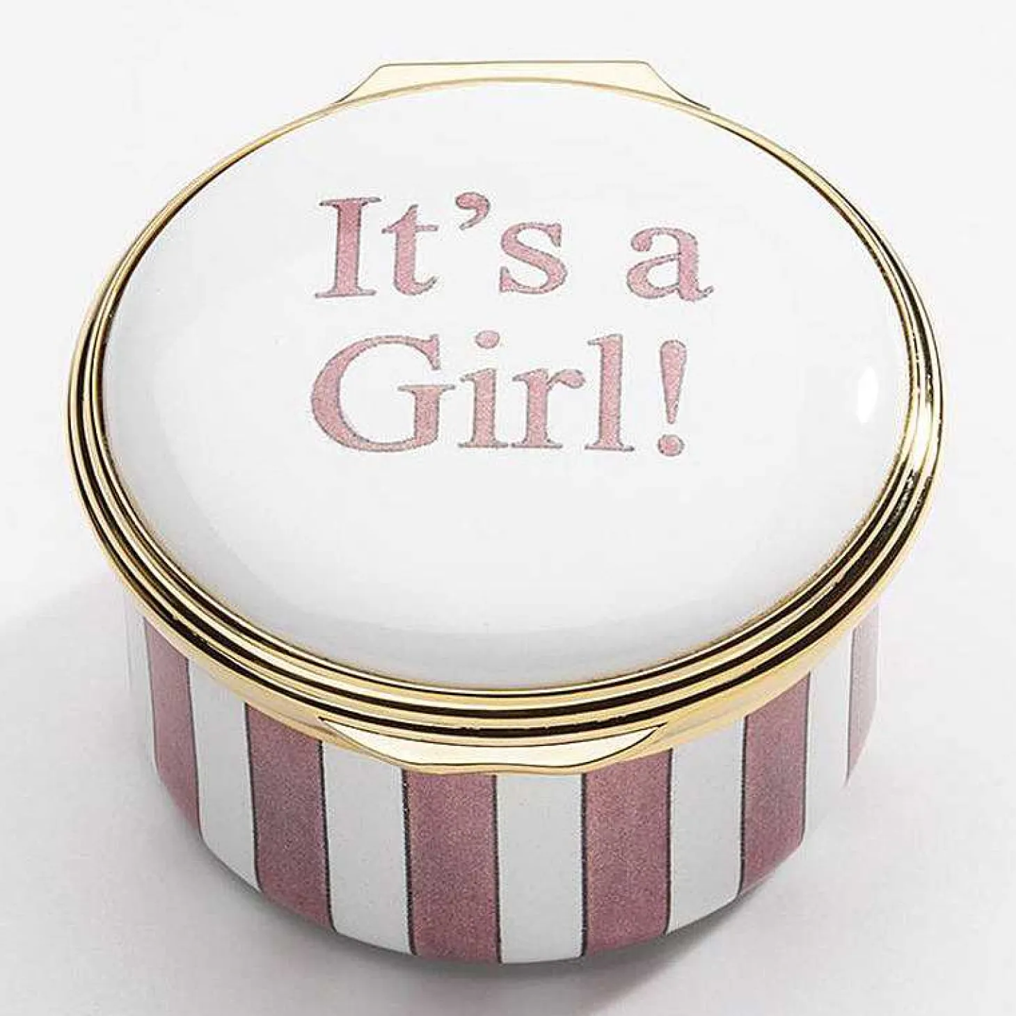 It'S A Girl Nursery Enamel Box | Halcyon Days
