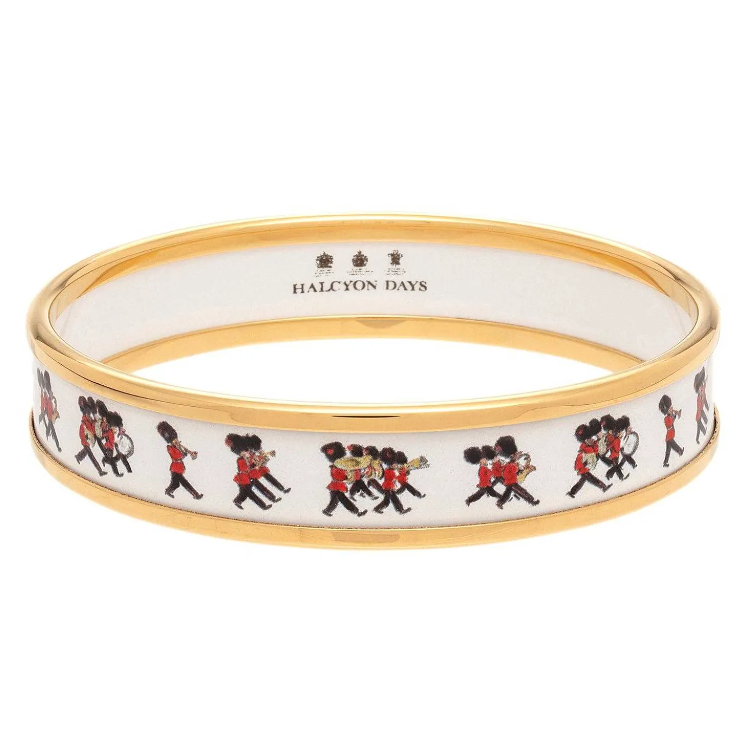 Marching Down The Mall Enamel Bangle