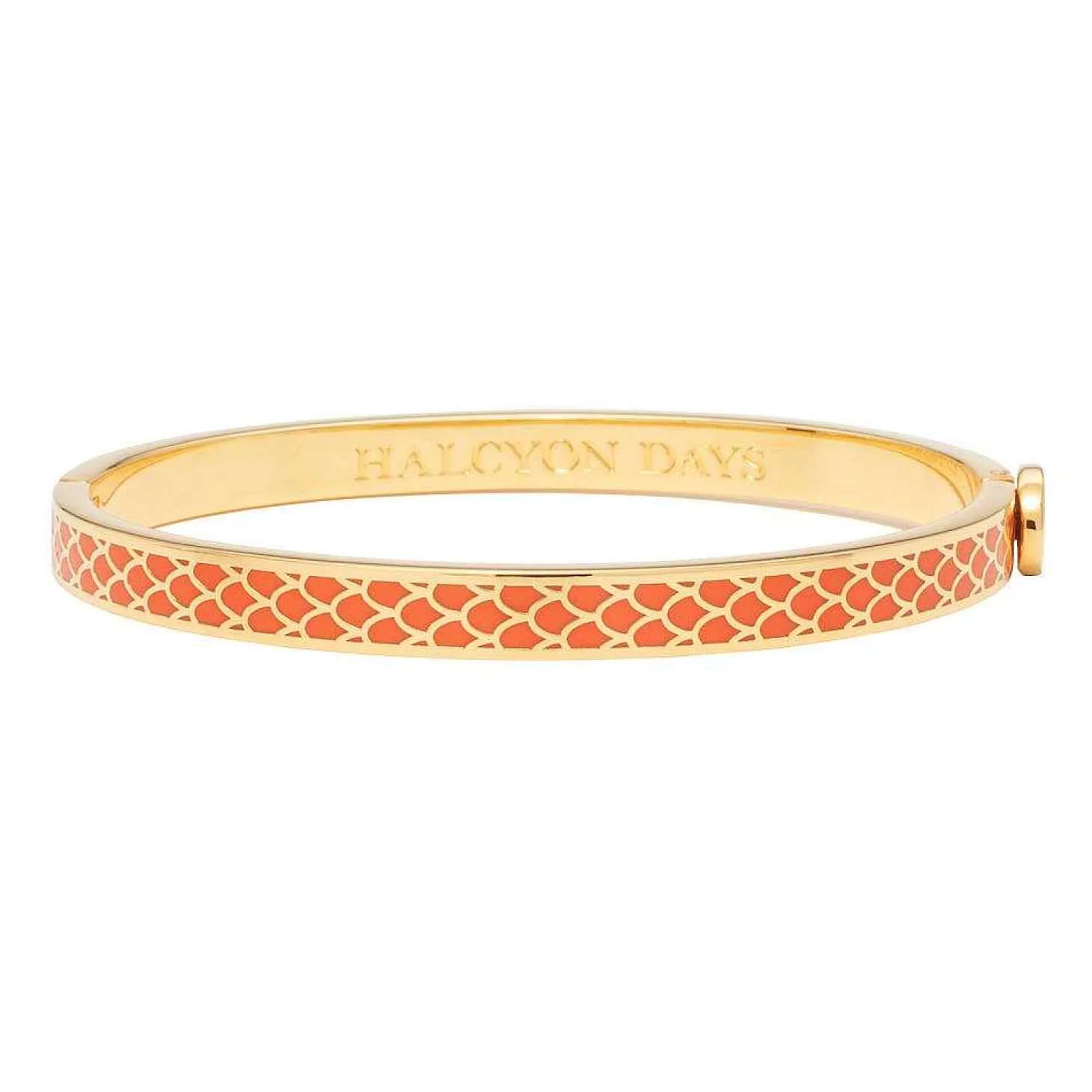 Skinny Salamander Orange & Gold Bangle | Halcyon Days