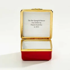 The Star Spangled Banner Enamel Box - Personalised