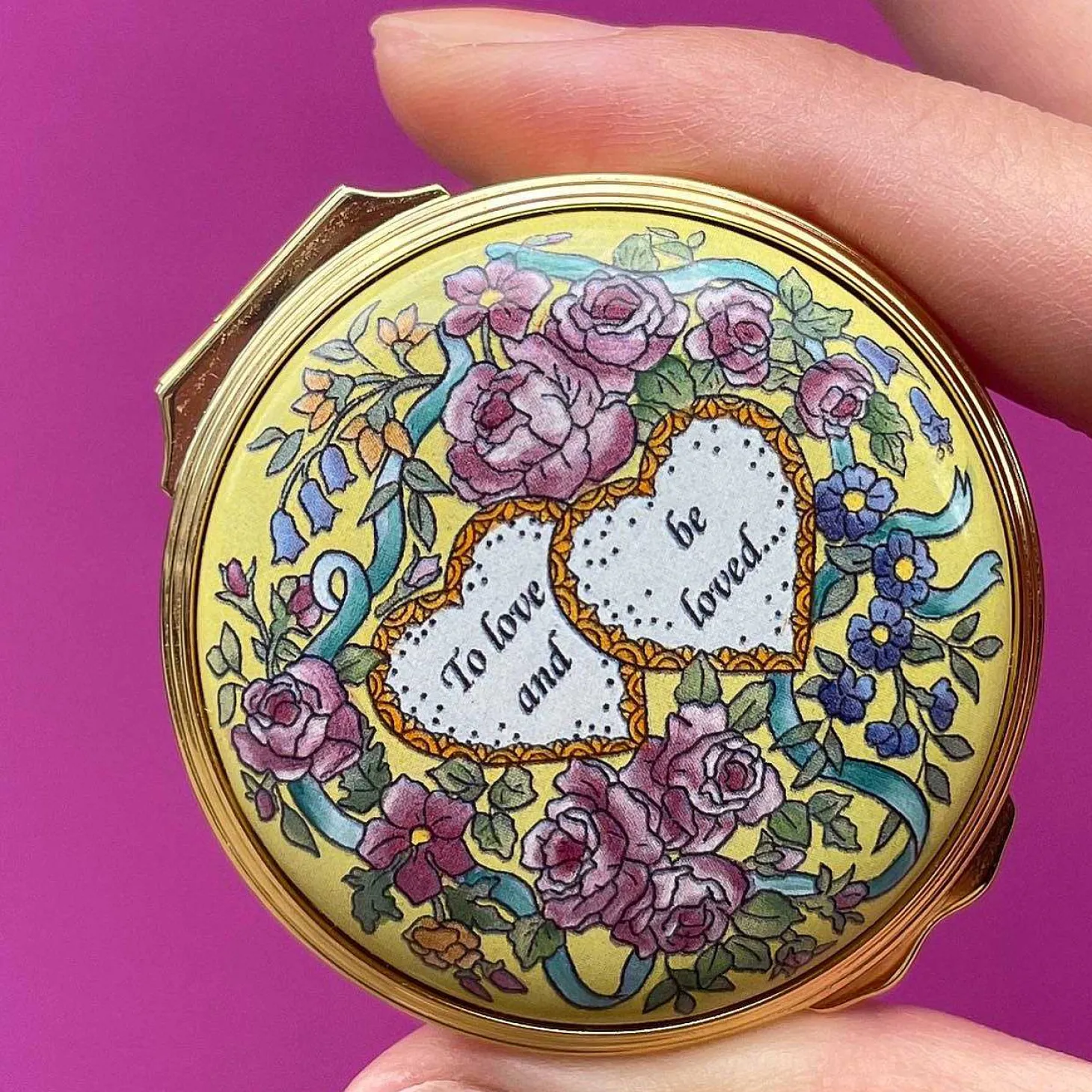 To Love And Be Loved Enamel Box | Halcyon Days