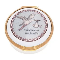 Welcome To The Family Enamel Box | Halcyon Days